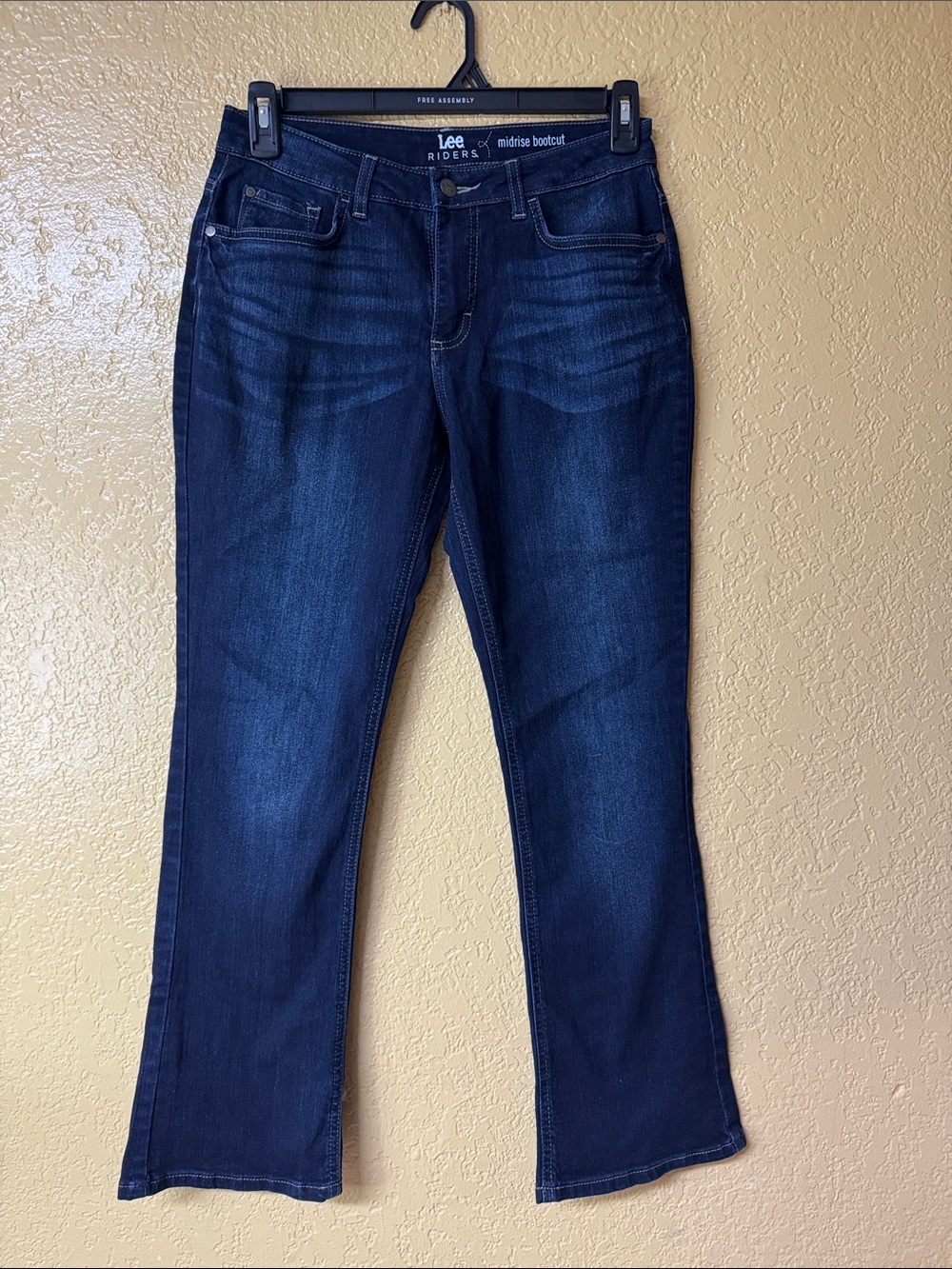 Lee Midrise Bootcut Jeans in Dark Indigo